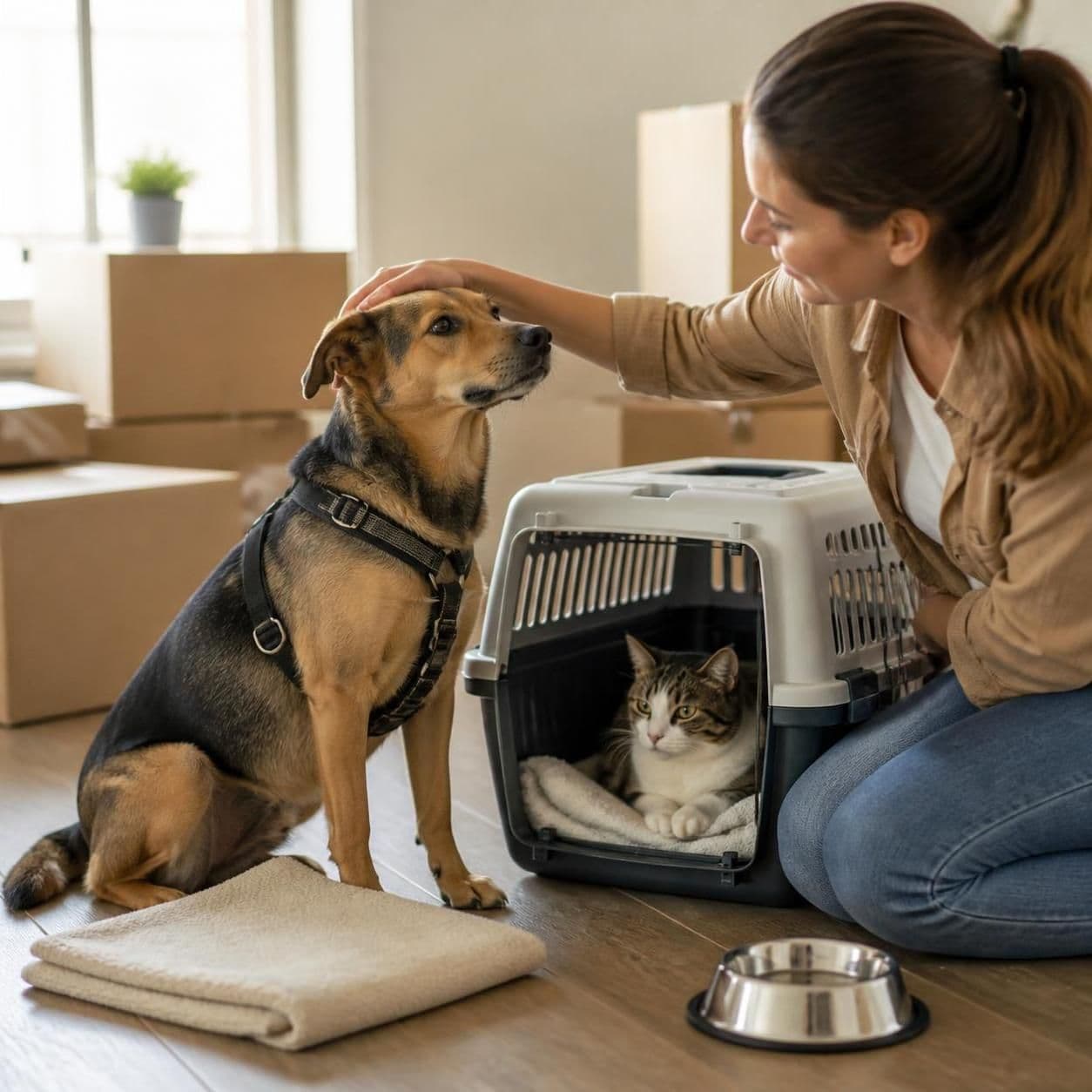 Mudança com pets: cuidados antes, durante e depois
